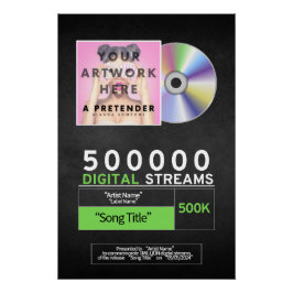 Music Award voor Glossy Streaming-Poster Perfect Poster