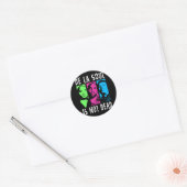 Music Band De La Soul Retro Style Ronde Sticker (Envelop)