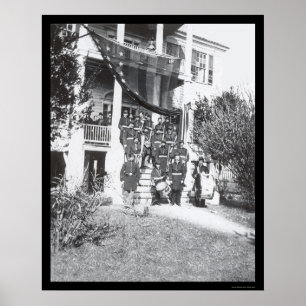 Music Band op General Sherman's Headquarters 1864 Poster