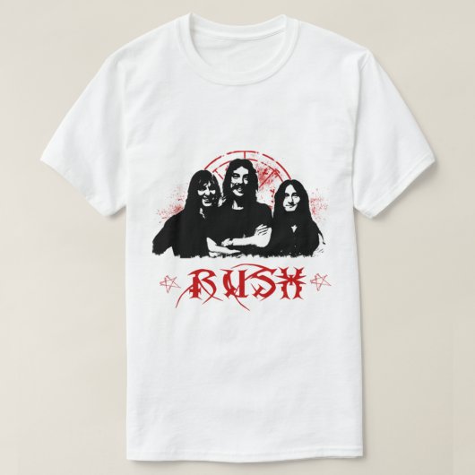 Music Band Rock Legend Rush T-shirt (Design voorkant)