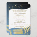 Music Bar Mitzvah Blue en Gold Kaart<br><div class="desc">Golden muzieknoten en Star van David,  elegante muziekBar Mitzvah-uitnodiging in middernacht blauw,  wit en goud,  bijgewerkt vanaf onze oorspronkelijke muziek in de luchtuitnodiging,  biedt deze een helderder goud en een contrasterende witte achtergrond.  Pas tekst en doopvontstijlen aan zoals aangewezen.</div>