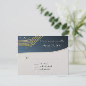 Music Bar Mitzvah Response Kaart (Staand voorkant)