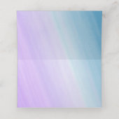 Music Bat Mitzvah Blue en Gold Seating Kaart Plaatskaartje (Binnenkant ongevouwen)