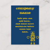 Music-bedrijfsprofielkaart Visitekaartje (Achterkant)