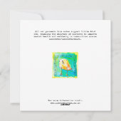 Music Bird Feestdagenkaart (Achterkant)