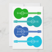 Music Birthday Uitnodiging (Achterkant)