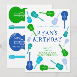 Music Birthday Uitnodiging