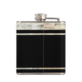 Music Black GROOM Wedding Flask Heupfles (Achterkant)