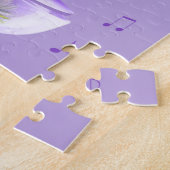 Music Box Ballerina met Water Lily, Monogram Legpuzzel (Zijkant)