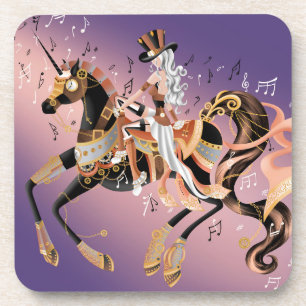 Music Box Lavander Plastic Onderzetter