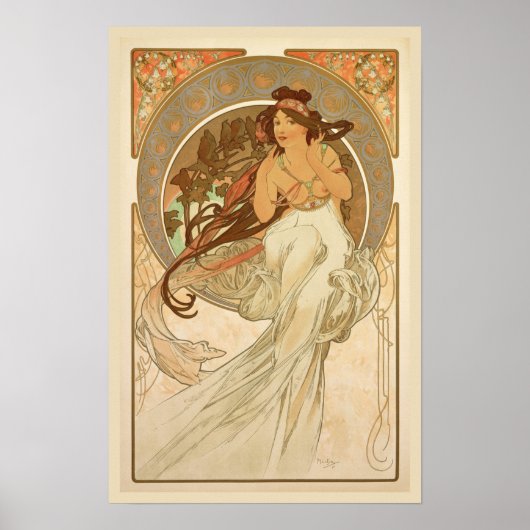 Music by Alphonse Mucha Poster (Voorkant)