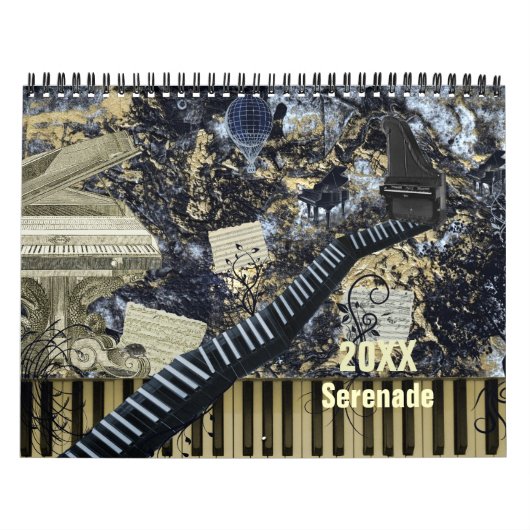 Music Calendar Fantasy Serenade Huidig jaar Kalender (Hoes)