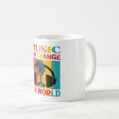 Music Can Change The World Coffee Mug Koffiemok (Voorkant rechts)