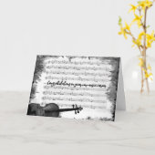 Music Career Gefeliciteerd Kaart (Gele Bloem)