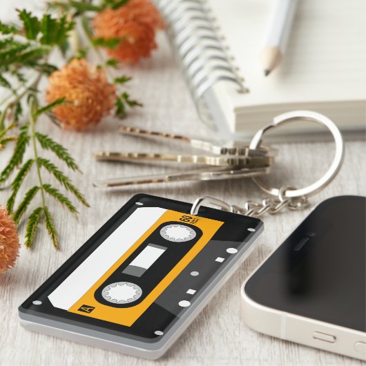 Music Cassette Sleutelhanger (Voorkant Rechts)