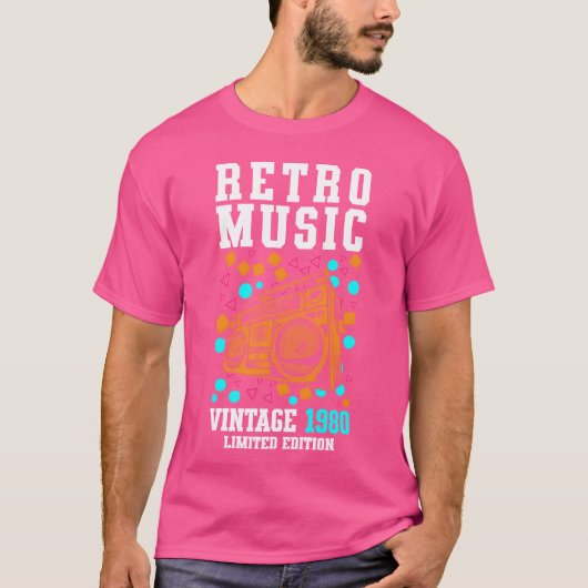 Music Cassette Year Audio girl T-shirt (Voorkant)
