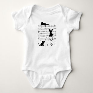 Music Cat Cats Cute Funny Musician Gift Romper