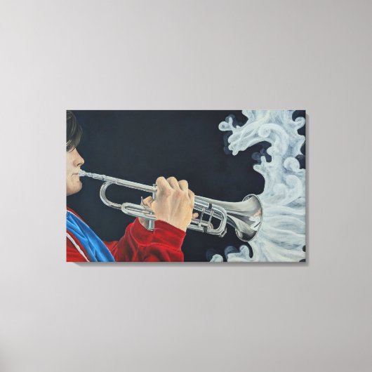 Music Challenges the Darkness Canvas Afdruk (Voorkant)