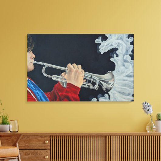 Music Challenges the Darkness Canvas Afdruk (Insitu (Woonkamer))