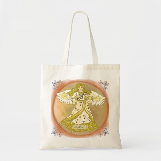 Music Christelijk Angel Tote Bag (Voorkant)
