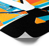 Music City Art the Drummer Abstract Poster (Hoek)