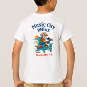 Music City Phins Kinder Terug Logo T-shirt (Achterkant)