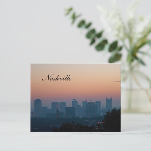 Music City Skyline Briefkaart (Staand voorkant)