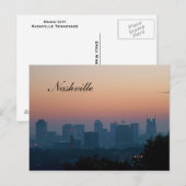 Music City Skyline Briefkaart (Voorkant / Achterkant)
