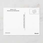 Music City Skyline Briefkaart (Achterkant)