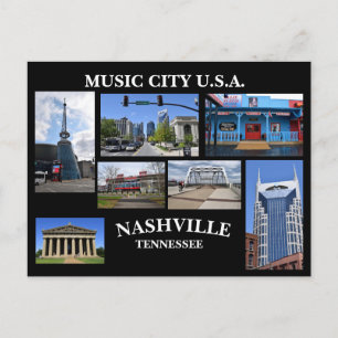 MUSIC CITY USA Ansichtkaart Briefkaart