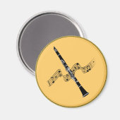 MUSIC: Clarinet Music Magneet (Voorkant / Achterkant)