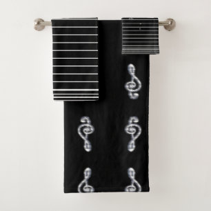 Music Clef Bad Handdoek