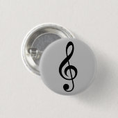 Music Clef Badge Ronde Button 3,2 Cm (Voorkant /achterkant)