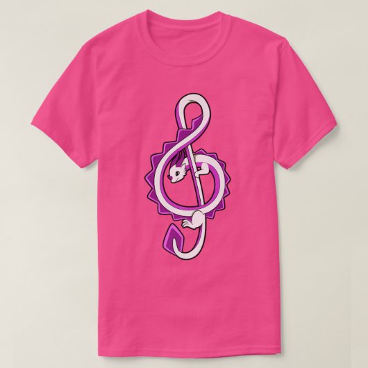 Music Clef Dragon Piano Player1818 T-shirt (Design voorkant)