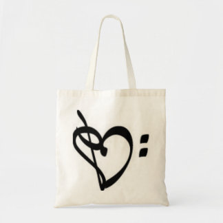 Music Clef Heart Tas