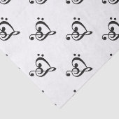 Music Clef Heart Tissuepapier (Detail)