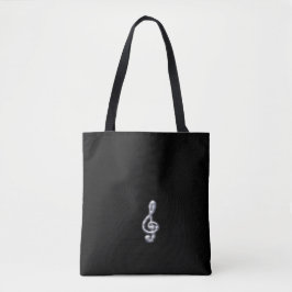 Music Clef Tote Bag