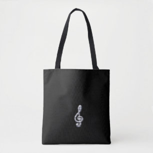 Music Clef Tote Bag