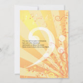 Music Clefs Bat Mitzvah Uitnodiging (Achterkant)