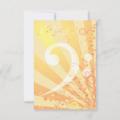 Music Clefs Bat Mitzvah Uitnodiging voor een klein (Achterkant)