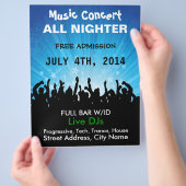 Music Concert All Nighter Music Flyer (Hand)