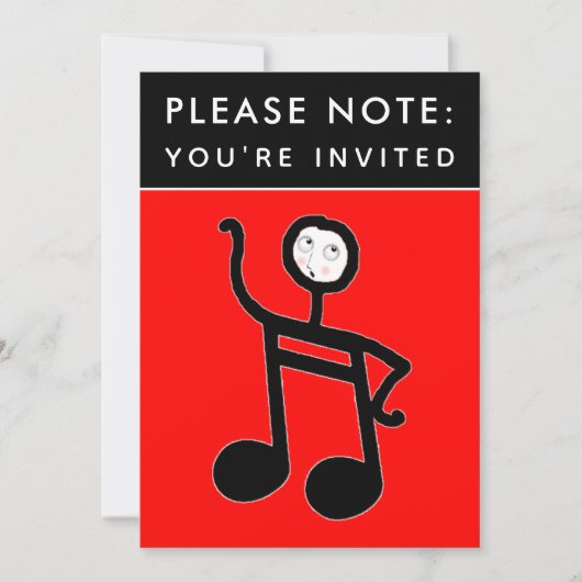 Music Concert Piano - Uitnodiging tot overweging (Voorkant)