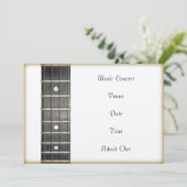 Music Concert Toestemmingbewijs Kaart (Staand voorkant)