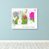 Music Cosmos Garden Canvas Afdruk (Insitu (Houten vloer))