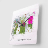 Music Cosmos Garden Vierkante Klok (Hoek)