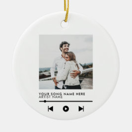 Music Couple Love Song Kerstmis Keramisch Ornament