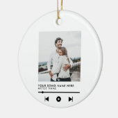 Music Couple Love Song Kerstmis Keramisch Ornament (Links)