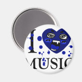 Music Crazy_ Magneet (Voorkant / Achterkant)