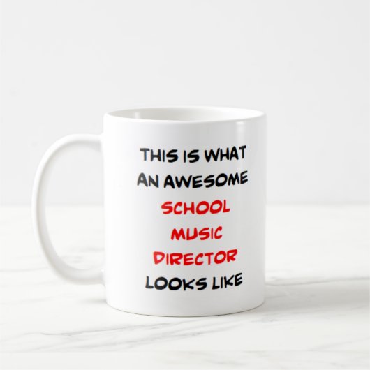 Music Director School, geweldige Koffiemok (Links)