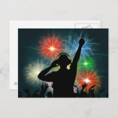 Music DJ briefkaart (Voorkant / Achterkant)